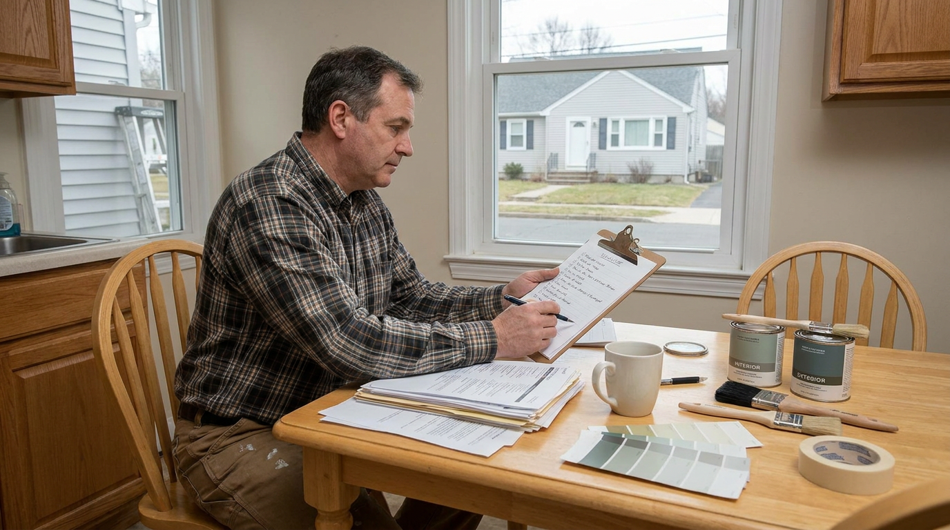 Choosing the best painting project order based on home condition and priorities