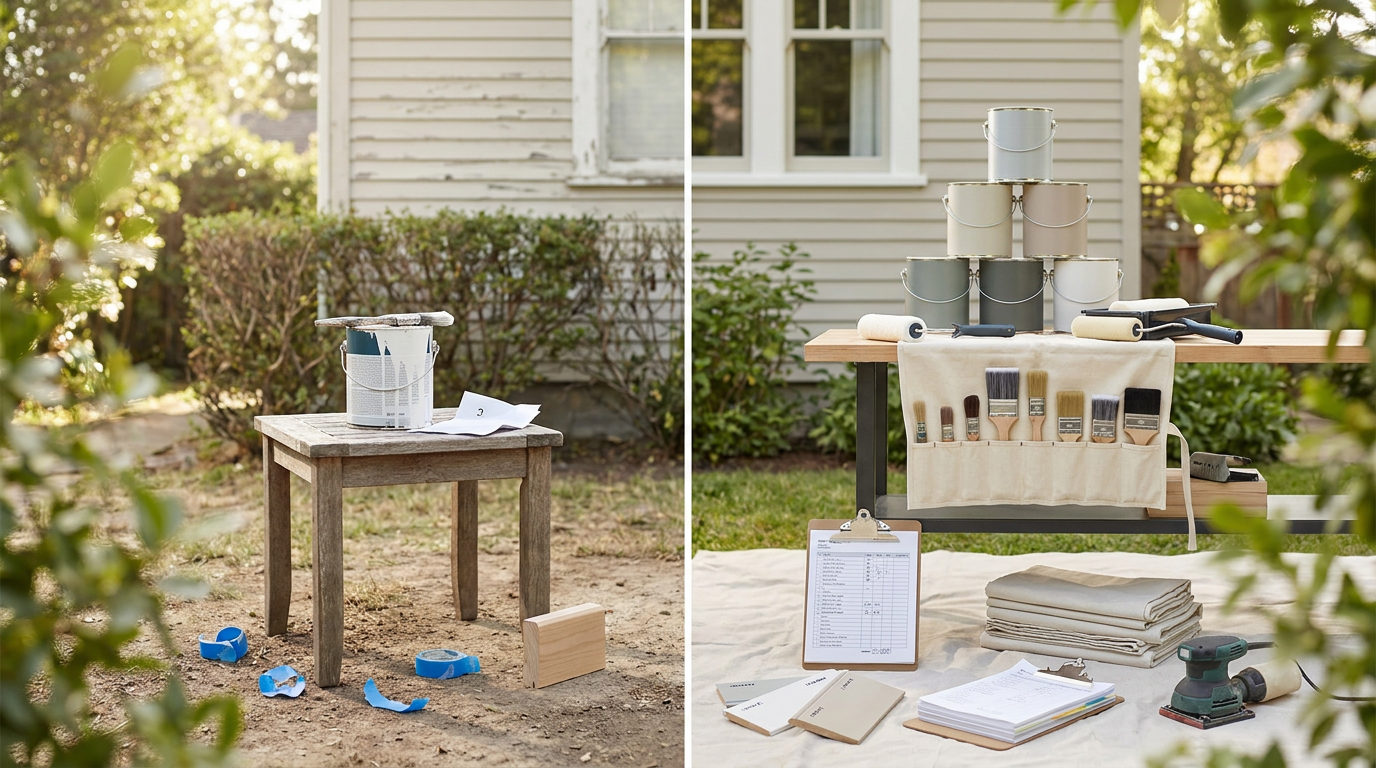 Comparing painting estimate price and scope before hiring a painter