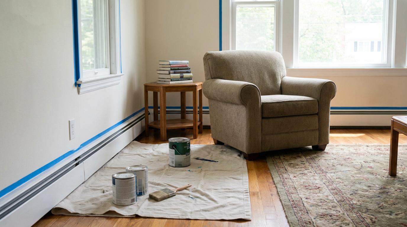 Interior painting daily life impact showing when indoor spaces should come first