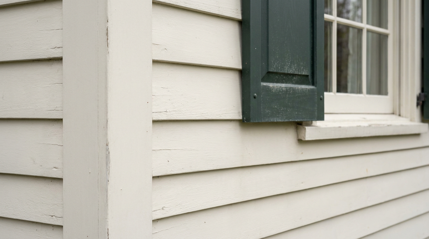 Exterior paint durability wear signs showing early coating failure